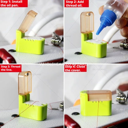 1063★ Boîte à fil universelle pour machine à coudre, nouvelle couleur, embout huileux, godet d'huile en silicone, fil anti-casse, fil anti-dédoublement★