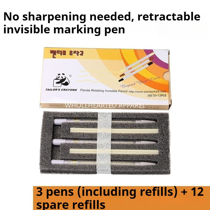 1645★  High temperature invisible pull line pen Leather scribing pen Invisible scribing chalk pull line Crayon Sewing machine Line drawing auxiliary tool