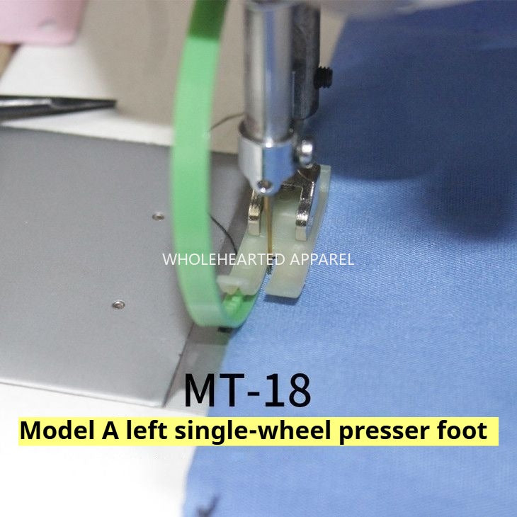 1106★  MT-18 roller rubber ring presser foot, left and right unilateral double roller presser foot flat car down leather plastic belt ring S★