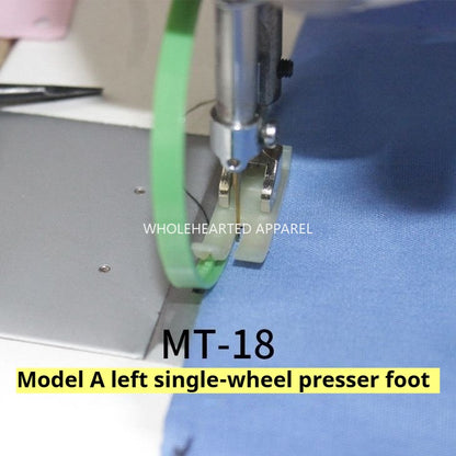 1106★  MT-18 roller rubber ring presser foot, left and right unilateral double roller presser foot flat car down leather plastic belt ring S★