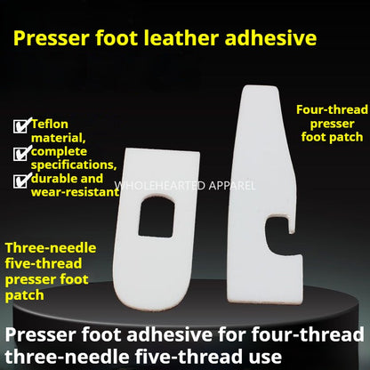 1151★  New edge locking machine foot pressing sticker, four wires, three needles and five wires, special bottom sticker for car foot pressing sticker leather, sticky tape★