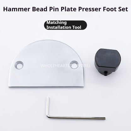 1657★  Second Generation Large Hammer Bead Tool Set Hammer Bead Craft Needle Plate Foot Press Tool Clothing Sewing Machine Accessories★