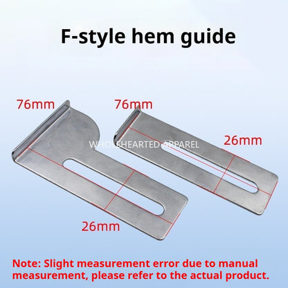 1123★  CW500 car interlock sewing machine fixed three-needle five-thread roll hem fixed rope car pull waistband positioning baffle roll (change★