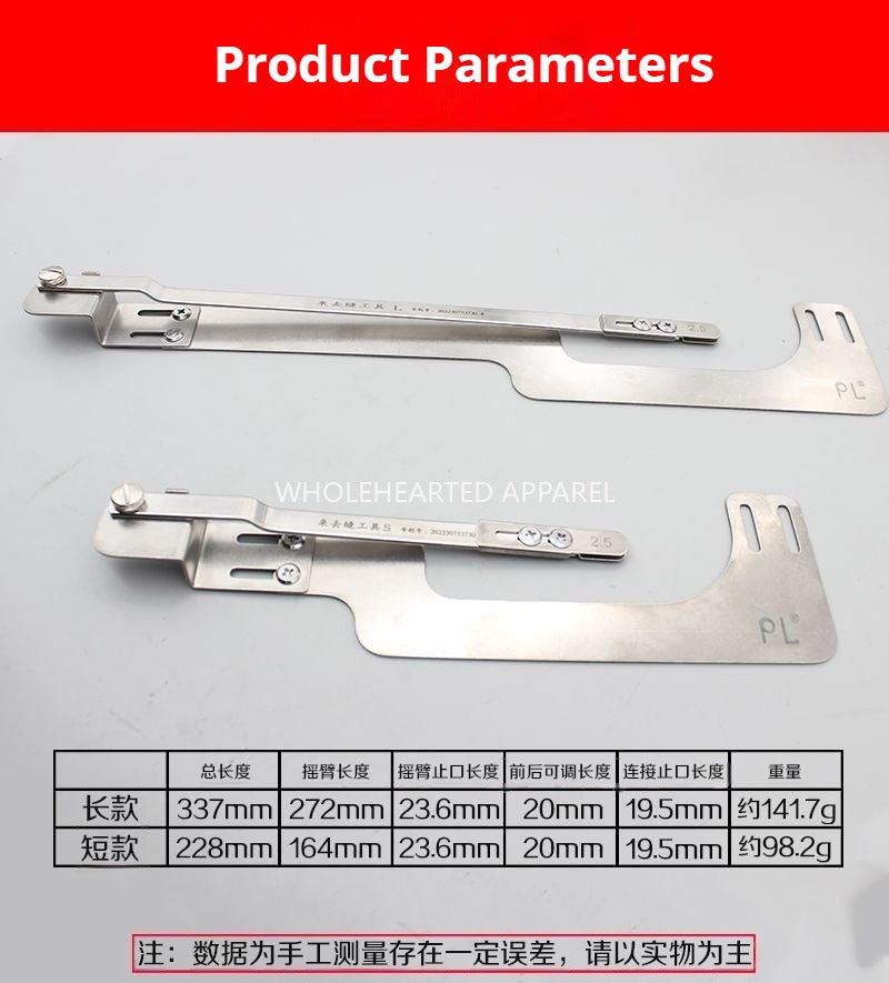 1019★  Flat car come and go sewing fourth generation WHOLEHEARTED new overseam sleeve sewing special press placket collar waist tool★