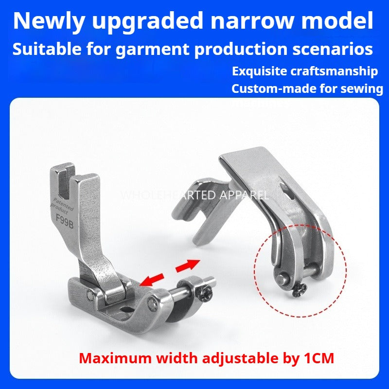 1072★  New F99B narrow upper and rear collar presser foot crimping hemming multifunctional presser foot thin and thick universal sewing machine accessories★