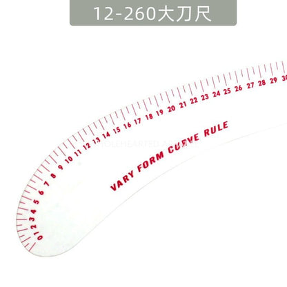 1290★  New 12-260 large curved ruler, plate ruler, clothing cutting tool, arc ruler, large knife ruler★