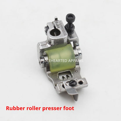 1364★ Pied presseur à rouleau pour machine à coudre industrielle, pied presseur à rouleau à déflecteur pour machine à coudre industrielle avec disque à couteaux et disque à couteaux de distribution★
