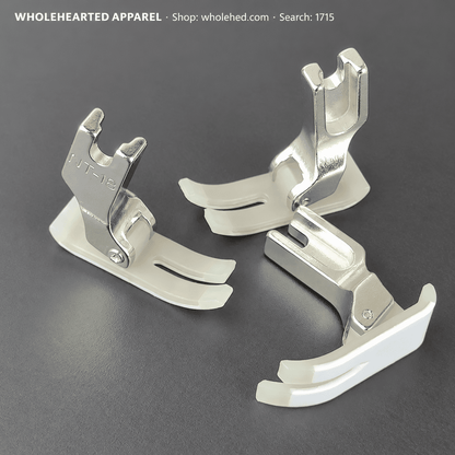 1715★ MT-18 bianco 5A, piedino premistoffa in plastica antiusura per macchine da cucire industriali, piedino in PTFE per pelle.