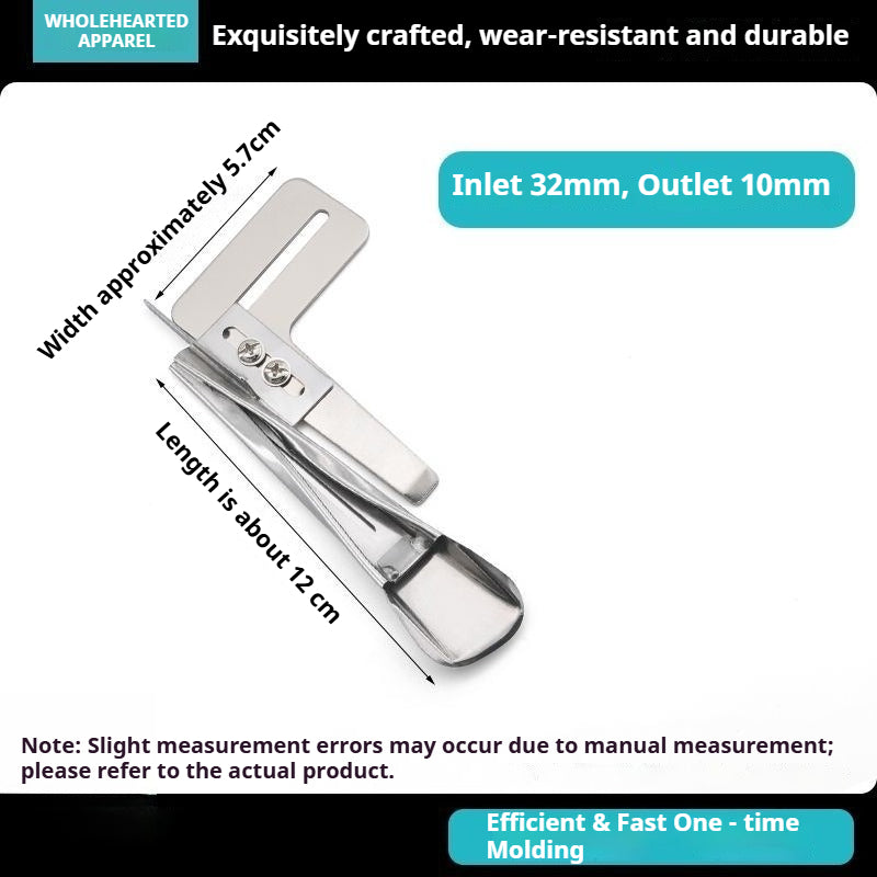 1784★ Accesorio Carpeta Plana Triple de Acero Premium para Máquina de Coser, Ajustable para Pantalones y Trabillas de Cinturón★