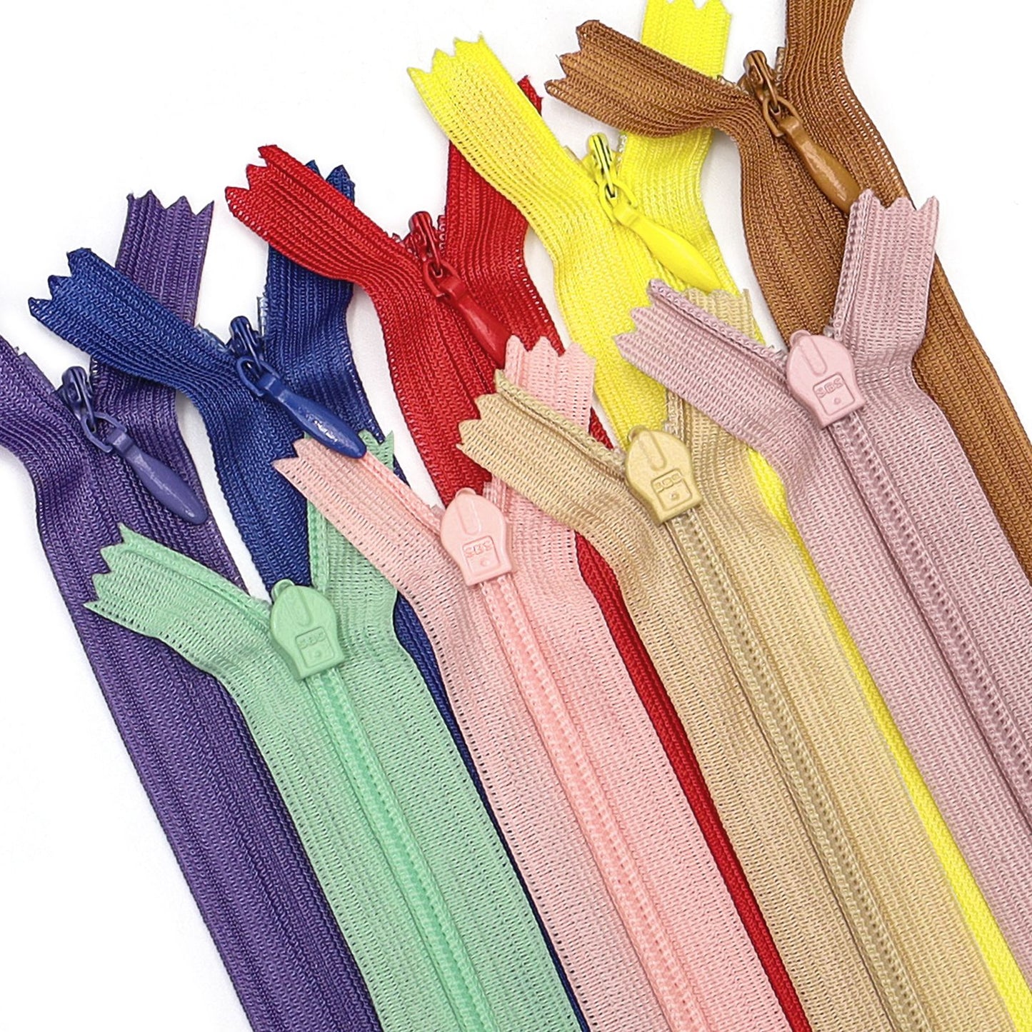 3067  7 inch SBS nylon zipper placket pocket zipper 18 cm net length 20 cm whole length 100 pieces 1 pack