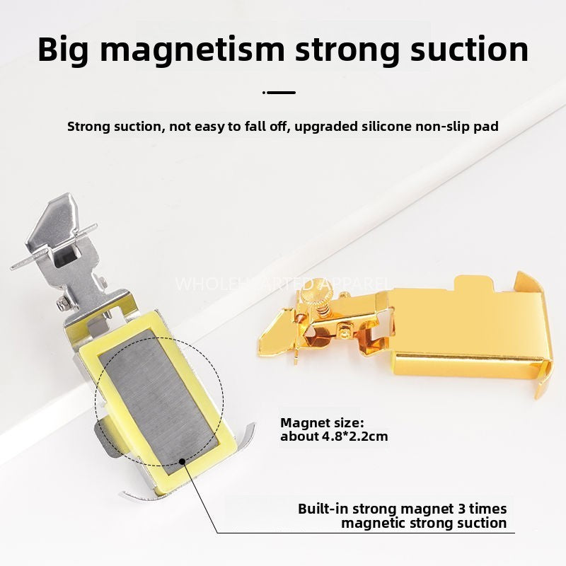 1638★  New eighth generation multi-function strong magnetic gauge pressing line sixth generation magnet gauge fabric locator sewing accessories