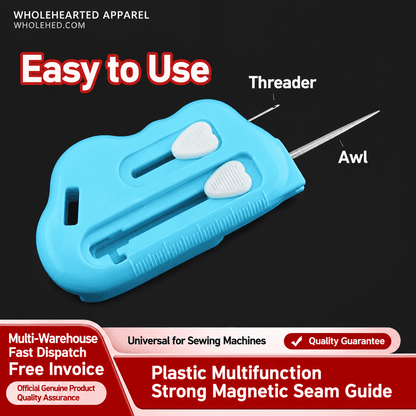1618★ Multifunctional strong magnetic plastic regulation rib crimping awl thread remover threading device sewing accessories.