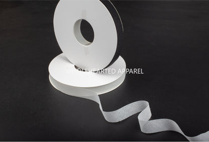 3912 Tira de revestimiento de alambre oblicuo de 1,5 cm de ancho, tira de inserción de sarga, tira de revestimiento de unión por fusión en caliente, escote, manga, tira de revestimiento para evitar deformaciones