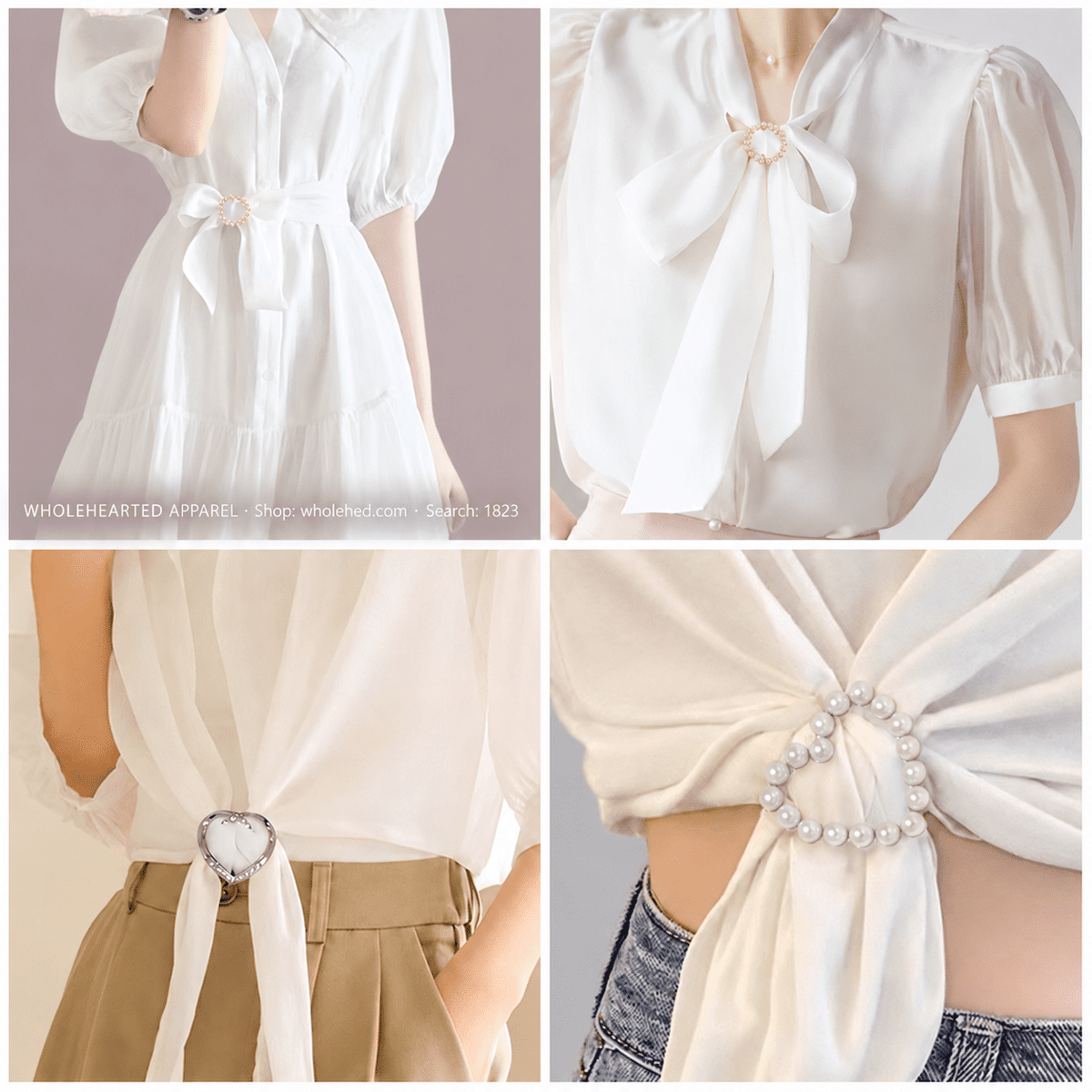 1823★ Boucle noueuse multifonctionnelle pour t-shirts et chemisiers, clip de cintrage à la taille pour styles courts