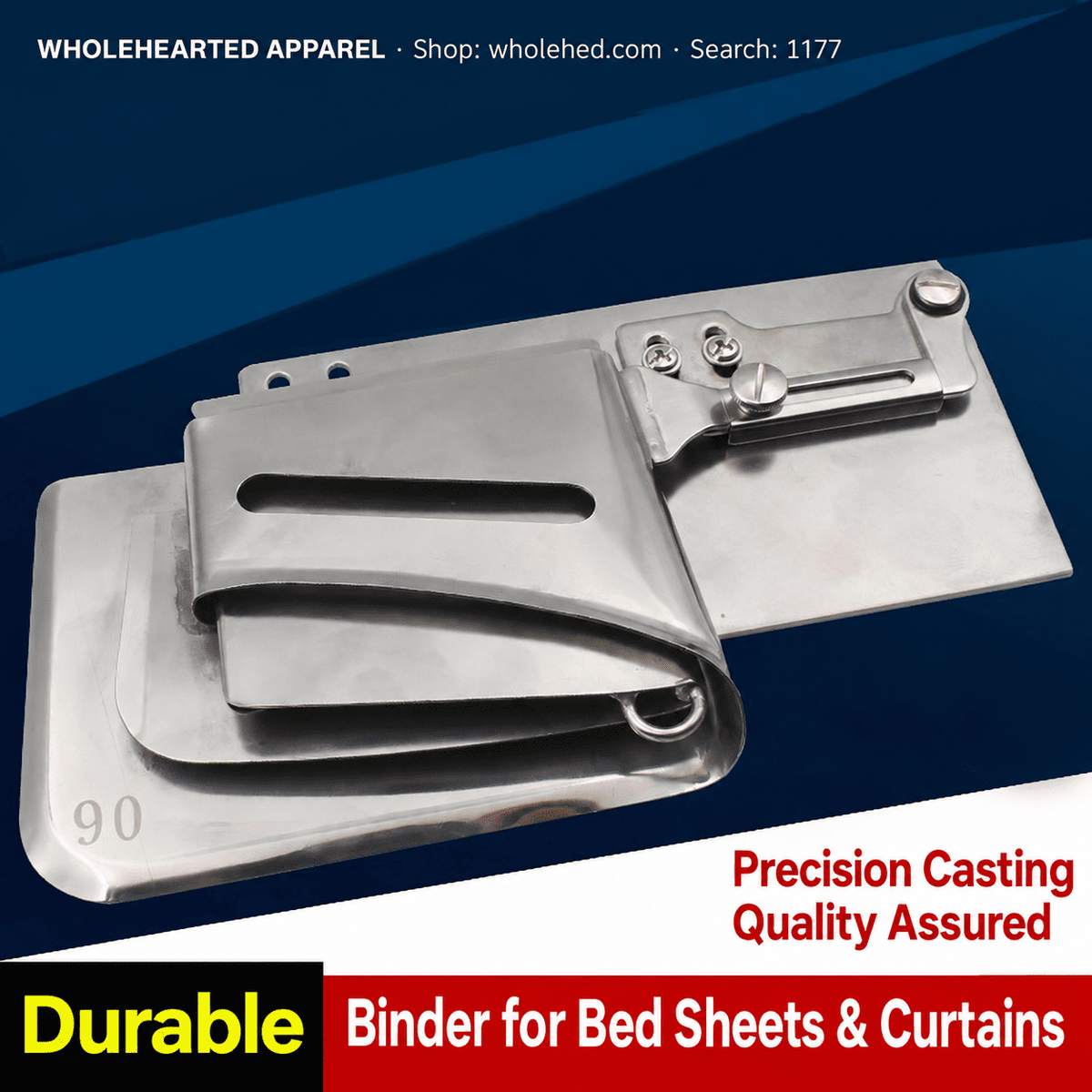 1177★ Curtain Hemming and Edge Binding Folder for Industrial Sewing Machines