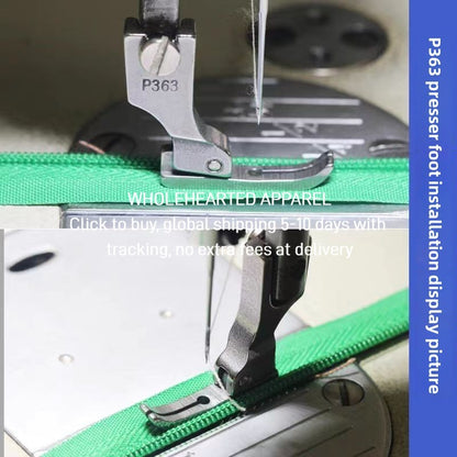 1497★  Industrial sewing machine presser foot/zipper presser foot/toothpick presser foot 0.2 presser foot P363 All steel presser foot Flat car presser foot