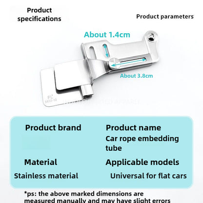 1706★  New rope inlaid rope pulling tube flat car synchronous car universal stainless steel left and right adjustable rotation adjustment installation★