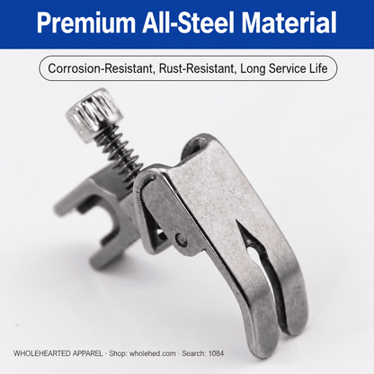 1084★ Adjustable All-Steel Gathering and Pleating Presser Foot for Industrial Sewing Machines.
