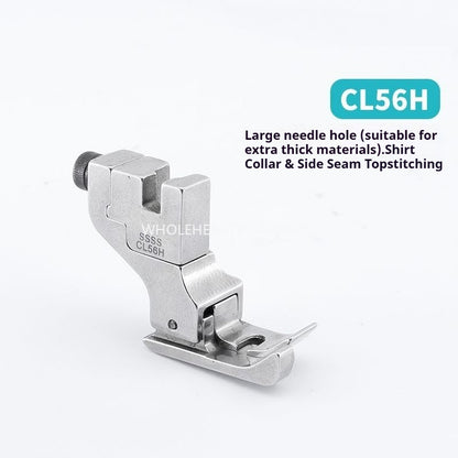1792★ Pie de prensatelas ajustable para máquina de coser, para pespuntes, cuellos, pretinas y tapetas, para telas gruesas y finas★