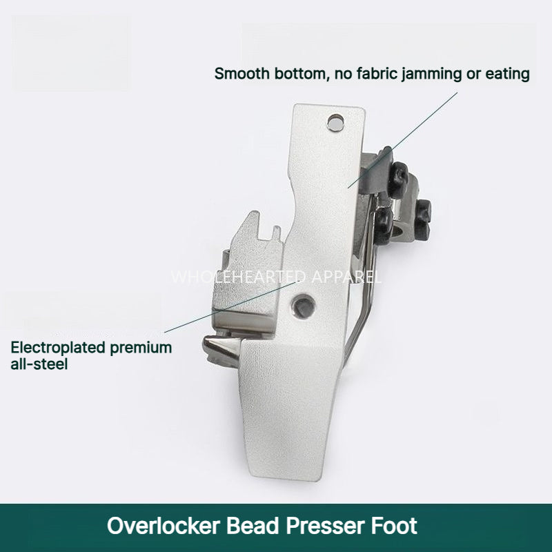 1908★ Special Presser Foot for Four-Thread Overlock Machines, Beads, Sequins and Cords★