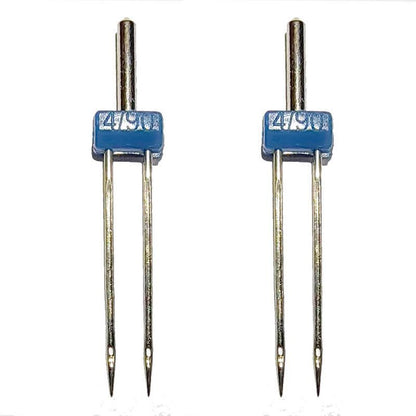1868★ Twin Needle for Domestic Sewing Machines, Sizes 2/3/4, Compatible with Brother, Butterfly, and Juki-Style Models★