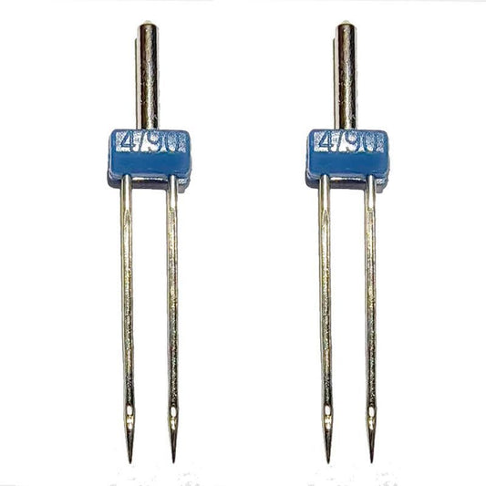 1868★ Twin Needle for Domestic Sewing Machines, Sizes 2/3/4, Compatible with Brother, Butterfly, and Juki-Style Models★