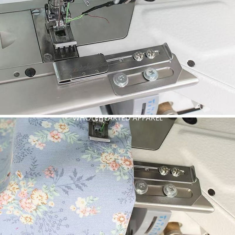 1920★ Adjustable Hemming Folder for 3-Needle 5-Thread Coverstitch Machine, Sewing Attachment.