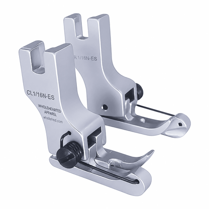 1137★ Prensatelas de acero galvanizado de altura regulable para costura de cuellos y bordes de 0,1/0,2 cm para máquina de coser.