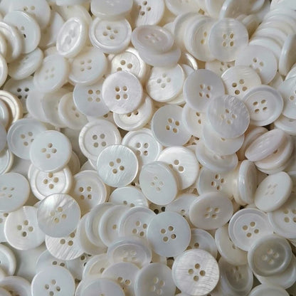 3017  Real shell button natural shell shirt button two eyes four eyes button shirt children's handmade DIY