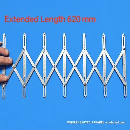 1696★ Adjustable Shirt Placket Button Sewing Positioning Guide with Equal-Spacing Ruler.