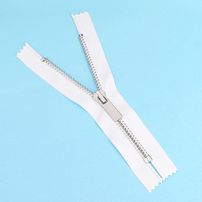 3070  Zipper No. 5 Platinum Metal Closed Tail Short Zipper Head Clothing Luggage Zipper Decorative Zipper