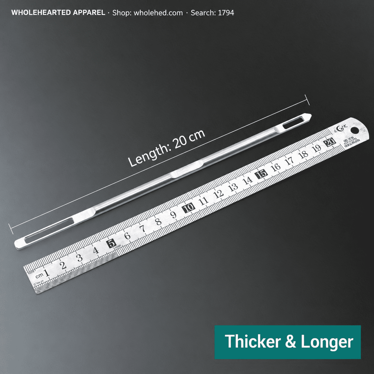1794★ Stainless Steel Cord Threader for Elastic Waistbands, Webbing, Lace, and Eyelets.