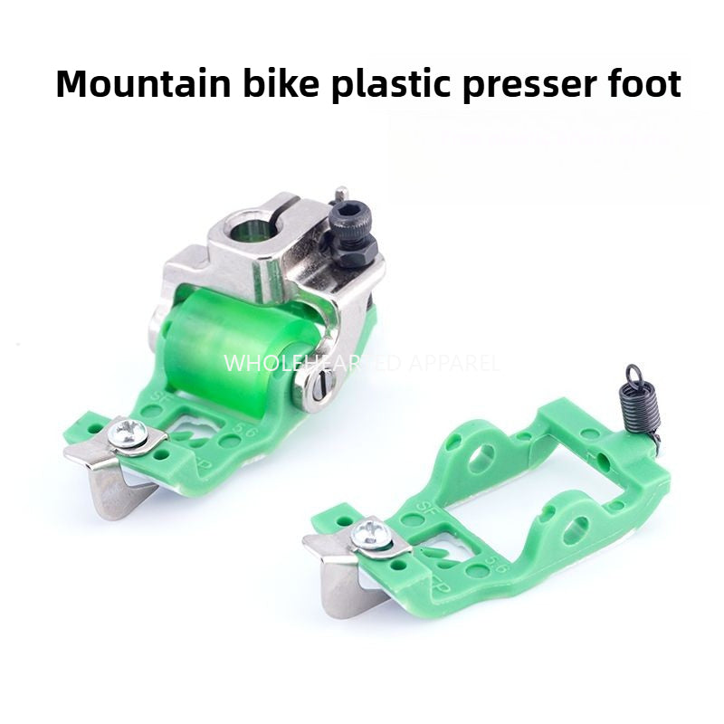 1709★  New car plastic Teflon roller presser foot three-needle five-thread interlock sewing machine with knife roller presser foot sewing accessories★