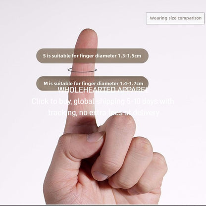 1414★ Thimble finger cover household hand sewing cross stitch thickened adjustment real copper finger guard thimble hoop sewing tool