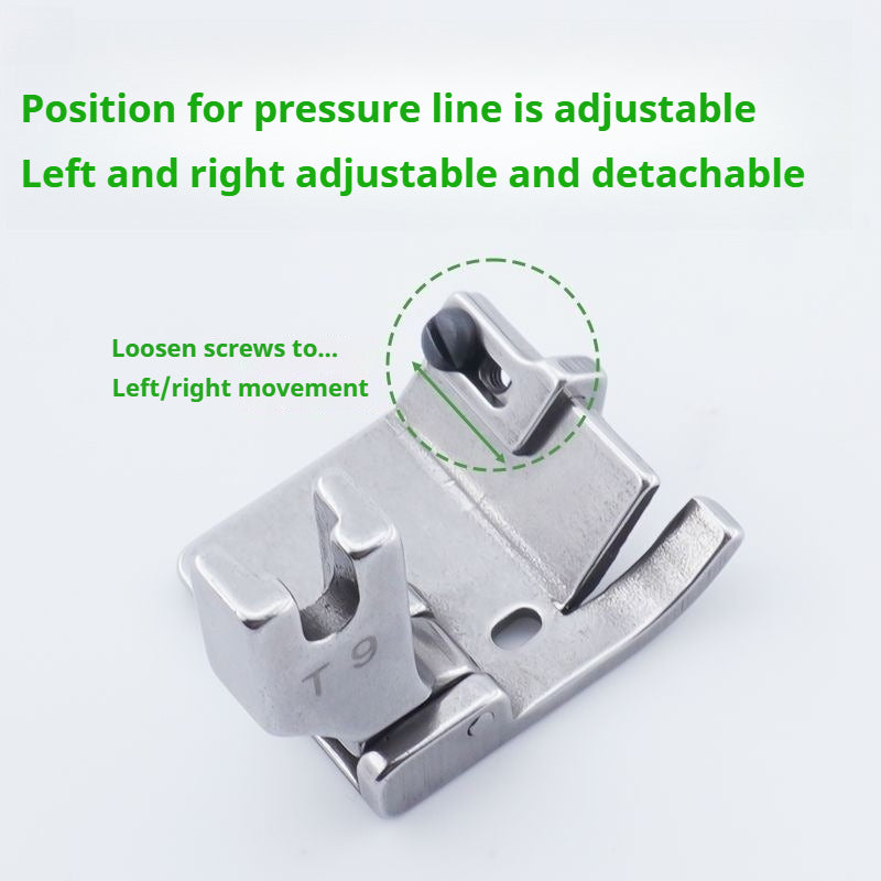 1839★ T9 Adjustable Hemming Presser Foot for Flat-Bed Sewing Machines ★