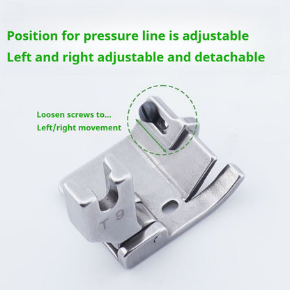 1839★ T9 Adjustable Hemming Presser Foot for Flat-Bed Sewing Machines ★