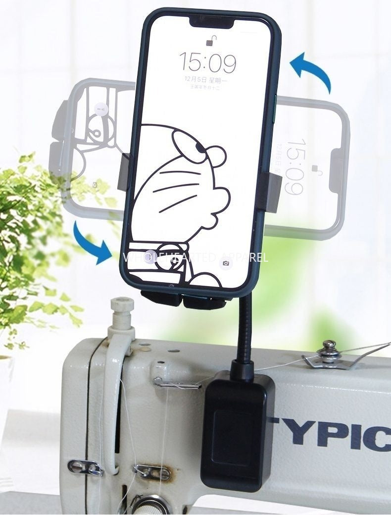 1035★  360-degree strong magnetic mobile phone holder, multi-functional magnetic shooting live broadcast mobile phone holder, sewing machine mobile phone holder★
