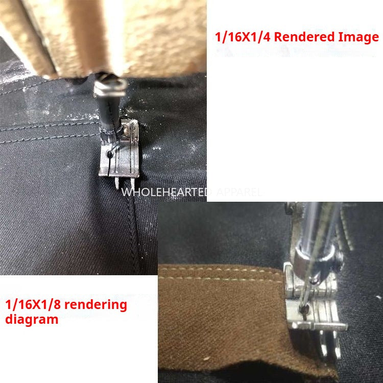 1211★ Prensatelas de doble cuchilla SP-18 totalmente de acero, prensatelas tangencial para bolsas de jeans, prensatelas de línea abierta de 0,1/0, prensatelas de doble tope para automóvil plano★