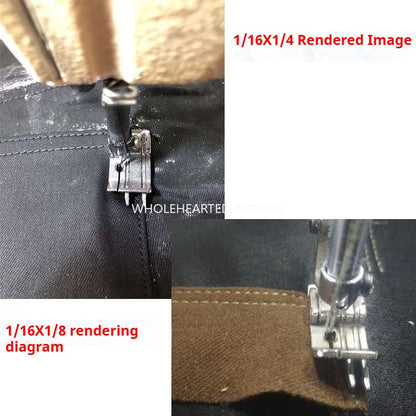 1211★ Prensatelas de doble cuchilla SP-18 totalmente de acero, prensatelas tangencial para bolsas de jeans, prensatelas de línea abierta de 0,1/0, prensatelas de doble tope para automóvil plano★
