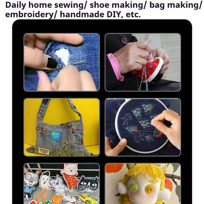 1651★ needle and thread 36-piece combination set, high-quality big-eye steel needle, thread remover 203 medium and thick five-color denim thread★