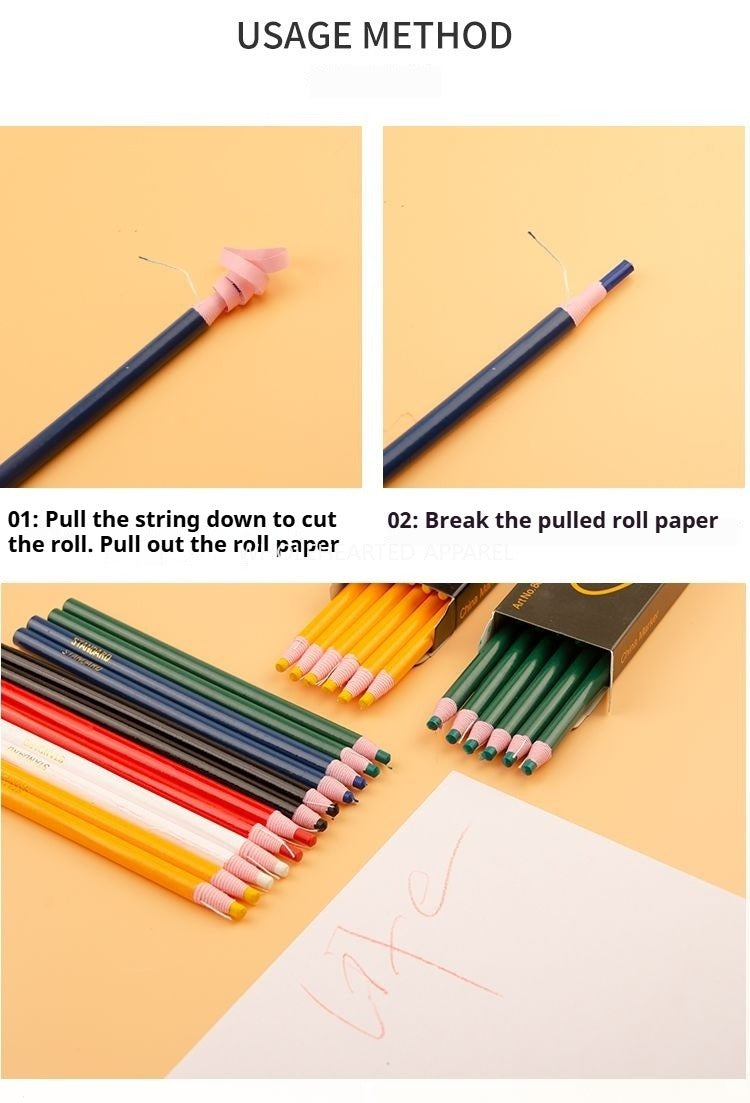 1666★ Washed crayon cutting clothing scratching chalk scratching powder color painting powder cutting clothing scratching powder tailoring tools free pull line pen★