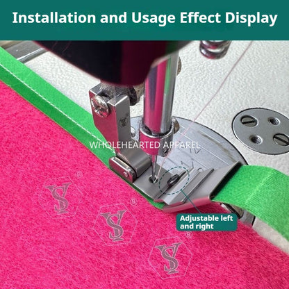 1067★  New S10A flat car sticker presser foot lace webbing guide strip climbing strip pull tube★