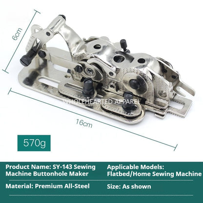 1392★  New SY-143 industrial flat car old-fashioned household pedal sewing machine keyhole device buttonhole sleeve★