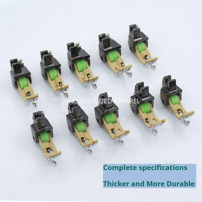 1599★  New SP-18 Teflon roller rib computer flat car left and right rib pressing line plastic presser foot with knife★