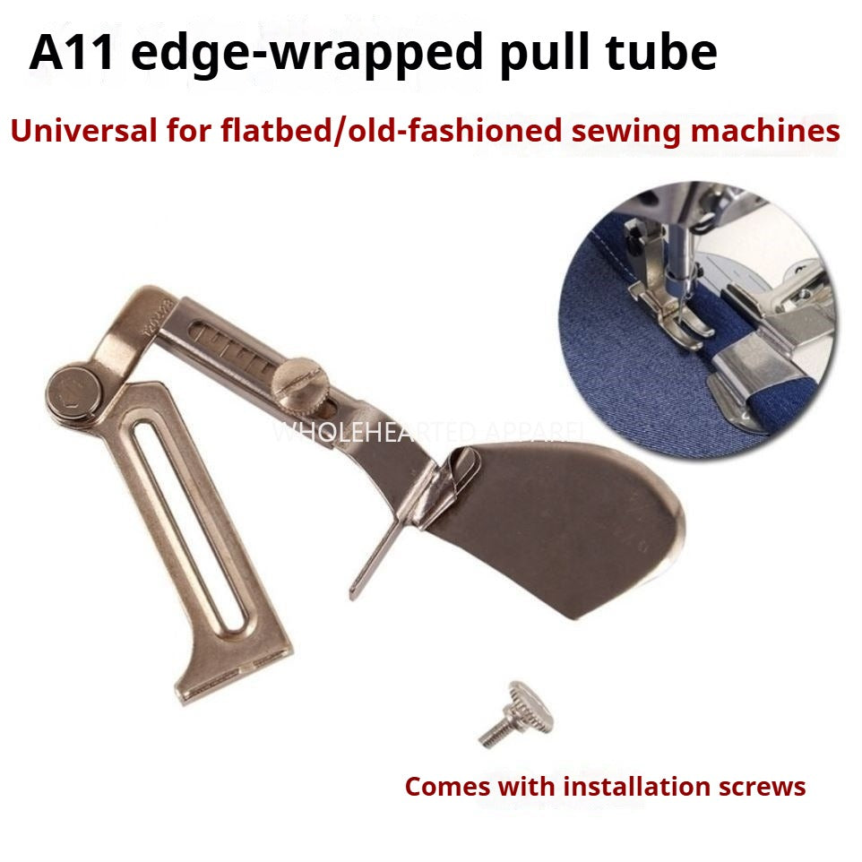 1523★  Sewing machine edge grip A11 pull drum edge curler edge curling tool edge pull drum hem pull tube jerk off★