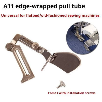 1523★  Sewing machine edge grip A11 pull drum edge curler edge curling tool edge pull drum hem pull tube jerk off★