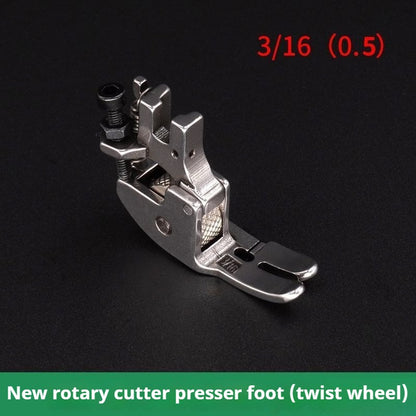 1141★  Newly upgraded with knife car roller presser foot 1/8 anti-eating cloth rush cloth knife car presser foot leather leather jacket thin and thick universal★