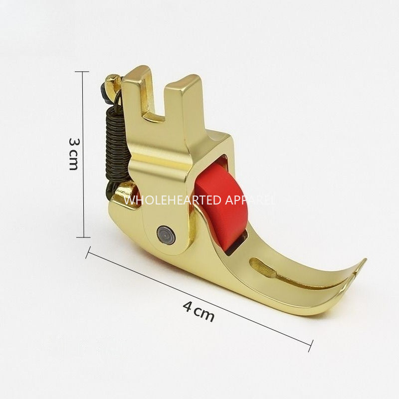 1778★ Gold Roller Presser Foot for Sewing Machine, Suitable for Thick and Thin Fabrics★