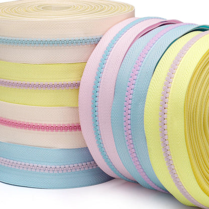 3078  Zipper No. 5 rubber tooth color matching luggage jewelry can be used for 4.5 meters + 10 follow-up tooth color Jitong heads = 1 pack