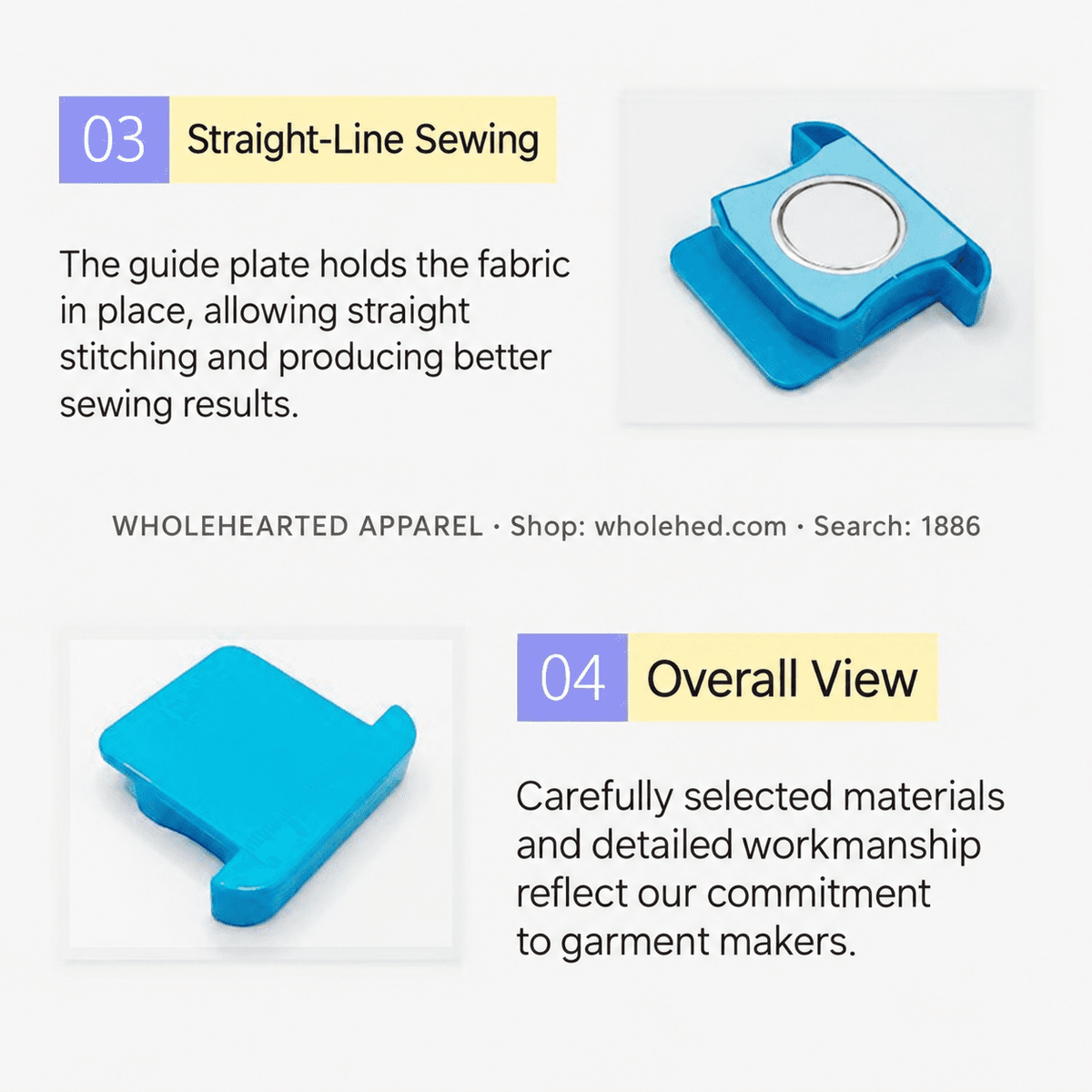 1886★ Strong Magnetic Sewing Machine Edge Guide with Measurement Scale for Flatbed Machines